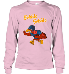 Turkey Football Shirt Funny Thanksgiving Turkey Gobble Gift Long Sleeve T-Shirt Long Sleeve T-Shirt - jonhlittlestore88