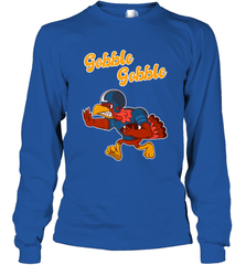 Turkey Football Shirt Funny Thanksgiving Turkey Gobble Gift Long Sleeve T-Shirt Long Sleeve T-Shirt - jonhlittlestore88