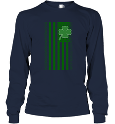 Lucky St. Patrick's Day Irish American Flag T Shirt Long Sleeve T-Shirt
