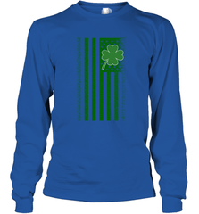 Lucky St. Patrick's Day Irish American Flag T Shirt Long Sleeve T-Shirt Long Sleeve T-Shirt - jonhlittlestore88