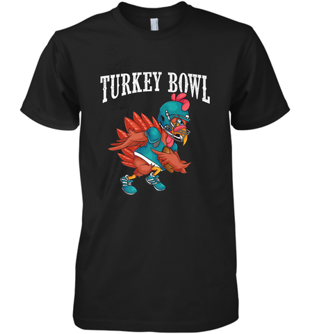 Cool Turkey Bowl _ Funny Thanksgiving Football Player Men's Premium T-Shirt Men's Premium T-Shirt / Black / XS Men's Premium T-Shirt - jonhlittlestore88