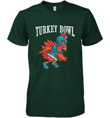 Cool Turkey Bowl _ Funny Thanksgiving Football Player Men's Premium T-Shirt Men's Premium T-Shirt - jonhlittlestore88