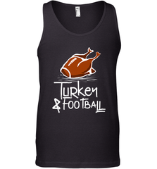 Turkey And Football Thanksgiving Day Football Fan Holiday Gift Men's Tank Top Men's Tank Top - jonhlittlestore88