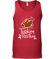 Turkey And Football Thanksgiving Day Football Fan Holiday Gift Men's Tank Top Men's Tank Top - jonhlittlestore88