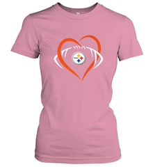 NFL Pittsburgh Steelers Heart Love Football Women's T-Shirt Women's T-Shirt - jonhlittlestore88