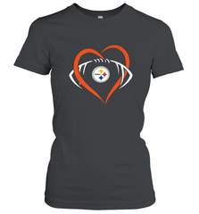 NFL Pittsburgh Steelers Heart Love Football Women's T-Shirt Women's T-Shirt - jonhlittlestore88