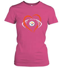 NFL Pittsburgh Steelers Heart Love Football Women's T-Shirt Women's T-Shirt - jonhlittlestore88