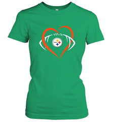NFL Pittsburgh Steelers Heart Love Football Women's T-Shirt Women's T-Shirt - jonhlittlestore88