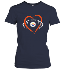 NFL Pittsburgh Steelers Heart Love Football Women's T-Shirt Women's T-Shirt - jonhlittlestore88