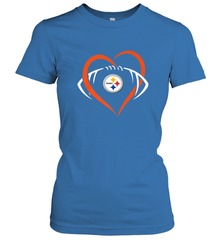 NFL Pittsburgh Steelers Heart Love Football Women's T-Shirt Women's T-Shirt - jonhlittlestore88