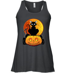 Happy Halloween Spooky Pumpkins Black Cat For Women Women's Racerback Tank Women's Racerback Tank - jonhlittlestore88