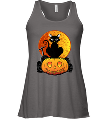 Happy Halloween Spooky Pumpkins Black Cat For Women Women's Racerback Tank Women's Racerback Tank - jonhlittlestore88