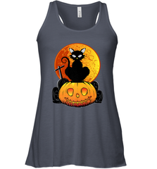 Happy Halloween Spooky Pumpkins Black Cat For Women Women's Racerback Tank Women's Racerback Tank - jonhlittlestore88