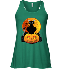 Happy Halloween Spooky Pumpkins Black Cat For Women Women's Racerback Tank Women's Racerback Tank - jonhlittlestore88
