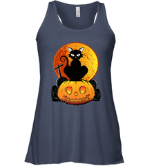 Happy Halloween Spooky Pumpkins Black Cat For Women Women's Racerback Tank Women's Racerback Tank - jonhlittlestore88
