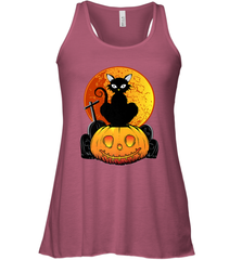 Happy Halloween Spooky Pumpkins Black Cat For Women Women's Racerback Tank Women's Racerback Tank - jonhlittlestore88