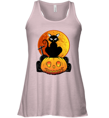 Happy Halloween Spooky Pumpkins Black Cat For Women Women's Racerback Tank Women's Racerback Tank - jonhlittlestore88