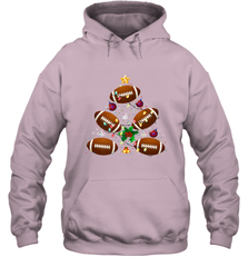 NFL Christmas Pajama Football Christmas Ornaments Tree Xmas Gift Hooded Sweatshirt Hooded Sweatshirt - jonhlittlestore88