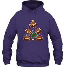 NFL Christmas Pajama Football Christmas Ornaments Tree Xmas Gift Hooded Sweatshirt Hooded Sweatshirt - jonhlittlestore88