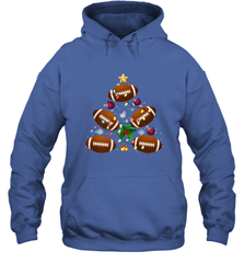 NFL Christmas Pajama Football Christmas Ornaments Tree Xmas Gift Hooded Sweatshirt Hooded Sweatshirt - jonhlittlestore88