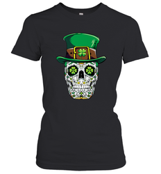Sugar Skull Leprechaun T Shirt St Patricks Day Women Men Women's T-Shirt