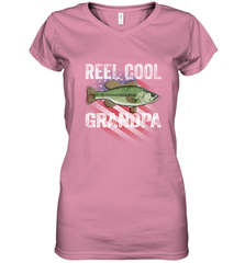 REEL COOL GRANDPA Women's V-Neck T-Shirt Apparel - jonhlittlestore88
