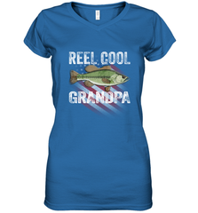 REEL COOL GRANDPA Women's V-Neck T-Shirt Apparel - jonhlittlestore88