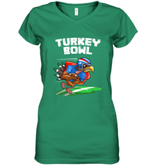 Cool Turkey Bowl _ Funny Thanksgiving Football Player Gift Women's V-Neck T-Shirt Women's V-Neck T-Shirt - jonhlittlestore88