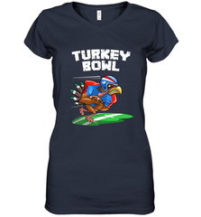 Cool Turkey Bowl _ Funny Thanksgiving Football Player Gift Women's V-Neck T-Shirt Women's V-Neck T-Shirt - jonhlittlestore88