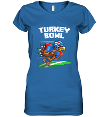 Cool Turkey Bowl _ Funny Thanksgiving Football Player Gift Women's V-Neck T-Shirt Women's V-Neck T-Shirt - jonhlittlestore88