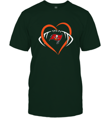 NFL Tampa Bay Buccaneers Heart Love Football Men's T-Shirt Men's T-Shirt - jonhlittlestore88