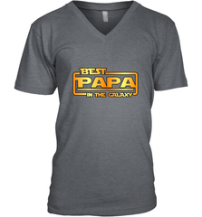 The best Papa in the galaxy Men's V-Neck Apparel - jonhlittlestore88