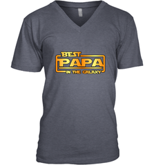 The best Papa in the galaxy Men's V-Neck Apparel - jonhlittlestore88