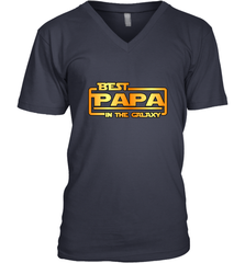 The best Papa in the galaxy Men's V-Neck Apparel - jonhlittlestore88