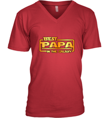 The best Papa in the galaxy Men's V-Neck Apparel - jonhlittlestore88