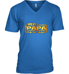 The best Papa in the galaxy Men's V-Neck Apparel - jonhlittlestore88