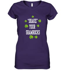 Shake your shamrocks Lucky shamrock Irish St Patrck's day Shirt Women's V-Neck T-Shirt Women's V-Neck T-Shirt - jonhlittlestore88