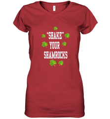 Shake your shamrocks Lucky shamrock Irish St Patrck's day Shirt Women's V-Neck T-Shirt Women's V-Neck T-Shirt - jonhlittlestore88