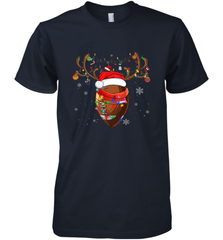 NFL Santa Hat American Football Reindeer Christmas Funny Sport Men's Premium T-Shirt Men's Premium T-Shirt - jonhlittlestore88