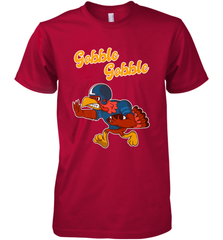 Turkey Football Shirt Funny Thanksgiving Turkey Gobble Gift Men's Premium T-Shirt Men's Premium T-Shirt - jonhlittlestore88