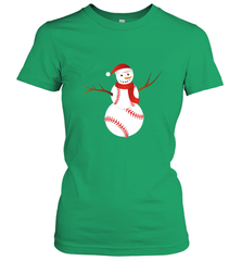 Snowman Baseball Christmas Women's T-Shirt Women's T-Shirt - jonhlittlestore88