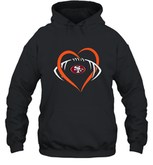 NFL San Francisco Heart Love Football Hooded Sweatshirt Hooded Sweatshirt - jonhlittlestore88