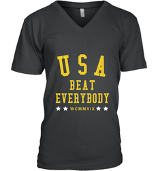 USA Beat Everybody Shirt _ USA Beat Everybody Men's V-Neck