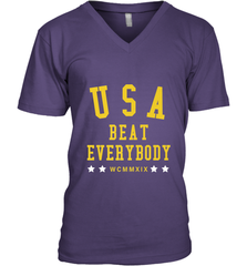 USA Beat Everybody Shirt _ USA Beat Everybody Men's V-Neck Men's V-Neck - jonhlittlestore88