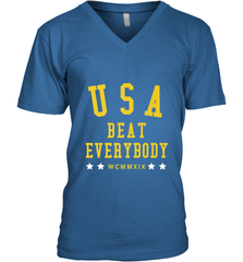 USA Beat Everybody Shirt _ USA Beat Everybody Men's V-Neck Men's V-Neck - jonhlittlestore88