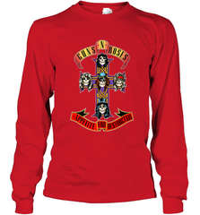 Guns N' Roses Classic Cross Logo Long Sleeve T-Shirt Long Sleeve T-Shirt - jonhlittlestore88