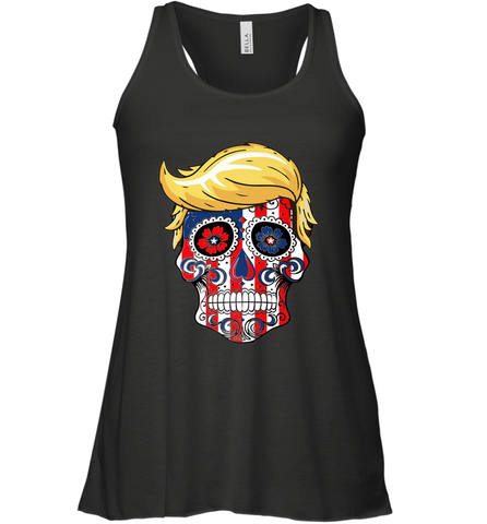 Trump sugar skull Women's Racerback Tank Women's Racerback Tank / Black / XS Women's Racerback Tank - jonhlittlestore88