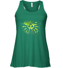 Legend Of Zelda Triforce Logo Paint Splatter Women's Racerback Tank Women's Racerback Tank - jonhlittlestore88