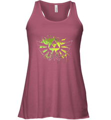 Legend Of Zelda Triforce Logo Paint Splatter Women's Racerback Tank Women's Racerback Tank - jonhlittlestore88