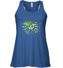 Legend Of Zelda Triforce Logo Paint Splatter Women's Racerback Tank Women's Racerback Tank - jonhlittlestore88
